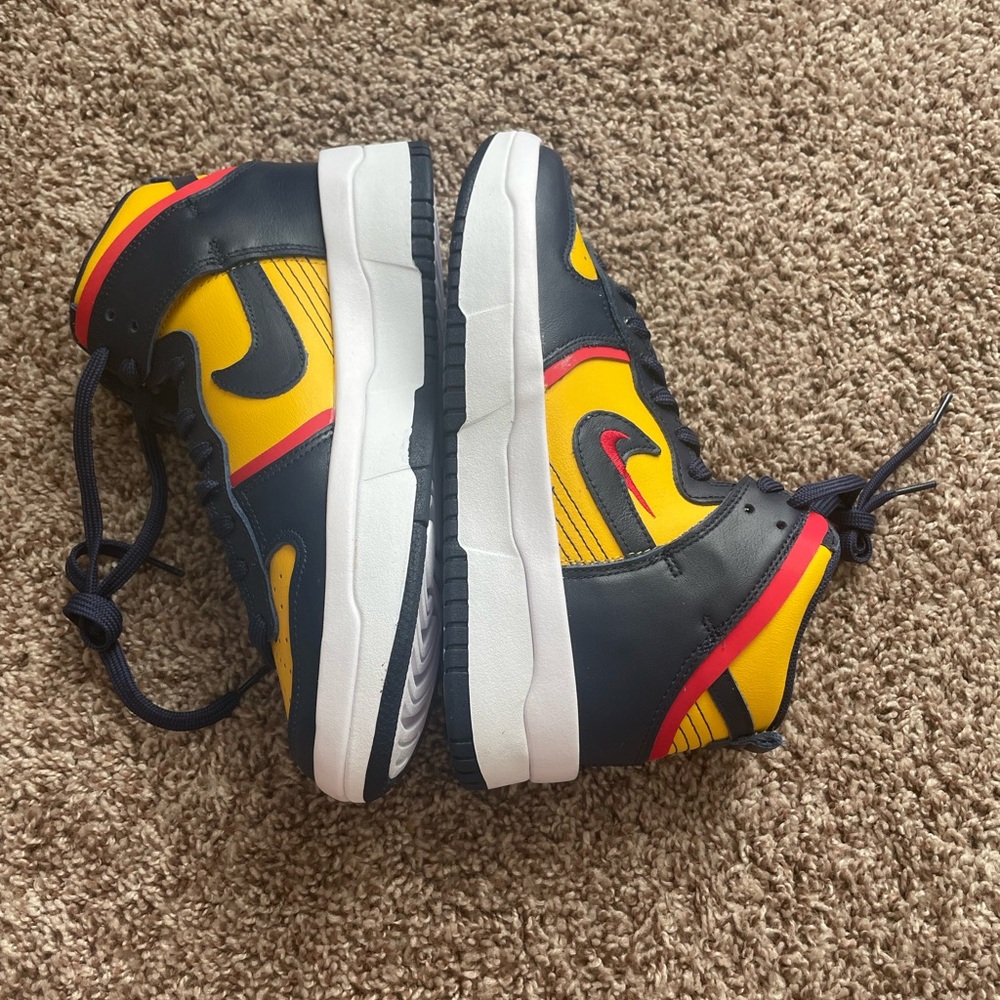 New Nike Dunk High Up  “Michigan “ 7W